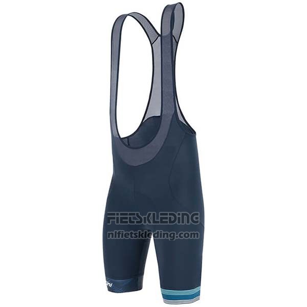 2020 Fietskleding Subaru Lider Wit Blauw Korte Mouwen en Koersbroek